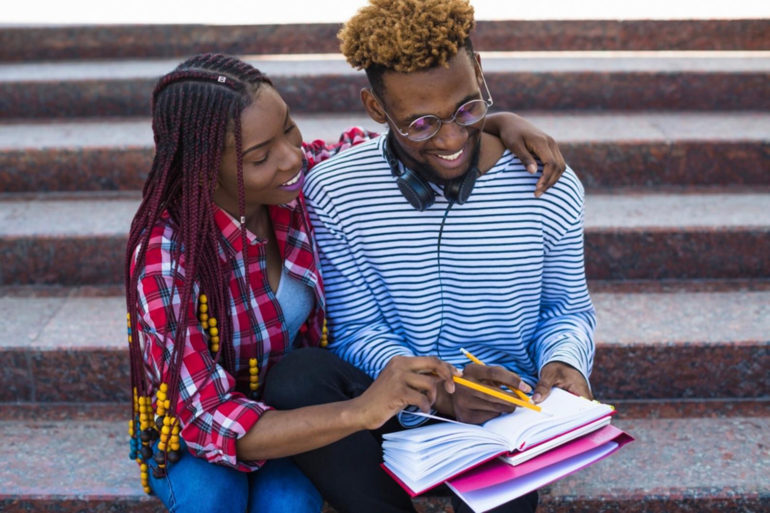 Person reviewing financial goals on laptop
